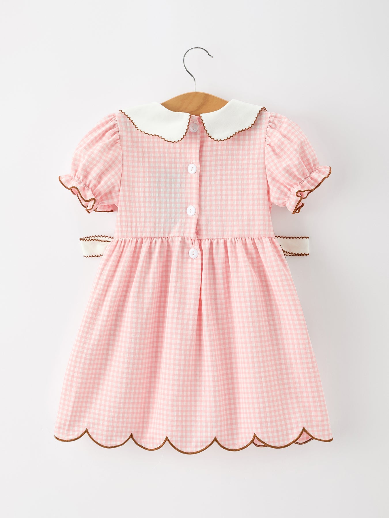 Christmas Girls Gingerbread Peter Pan Collar Dress