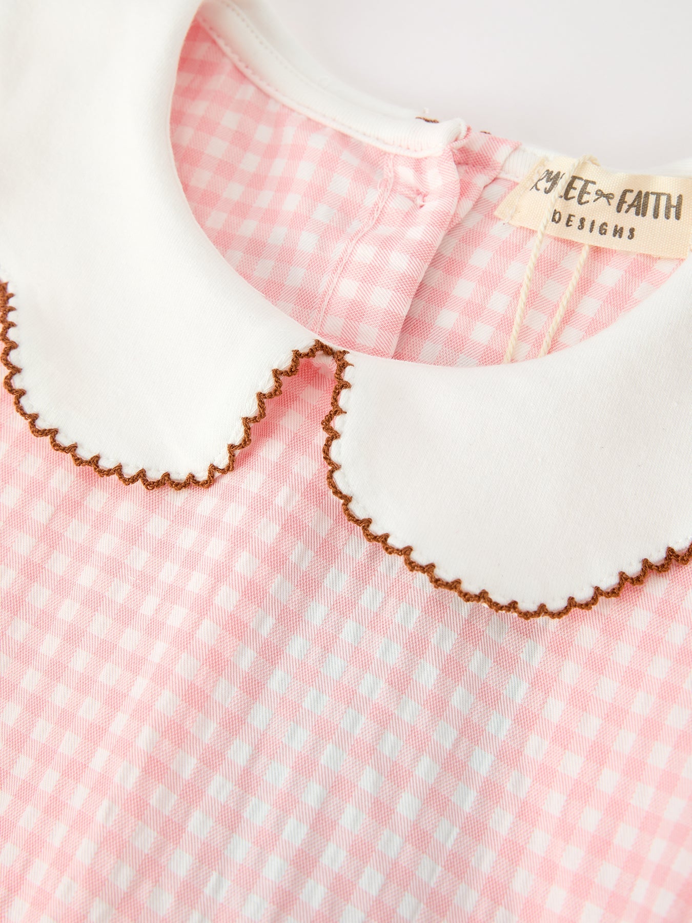 Christmas Girls Gingerbread Peter Pan Collar Dress