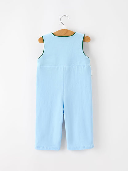 Christmas Boys Blue Christmas Tree Embroidered JonJon