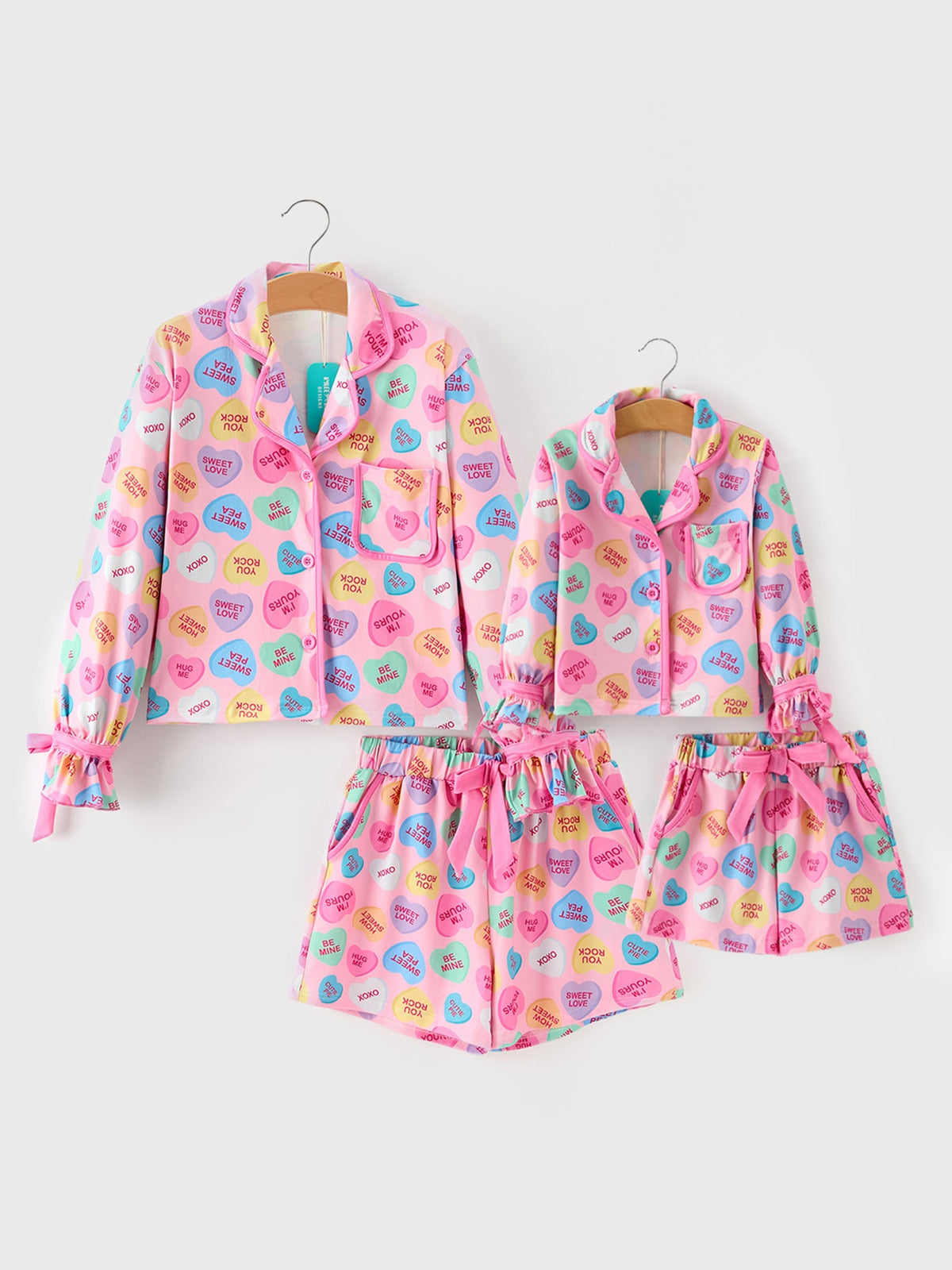 Valentine’s Day Mommy & Me Heart Print Pajama Set