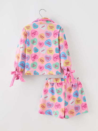 Valentine’s Day Mommy & Me Heart Print Pajama Set