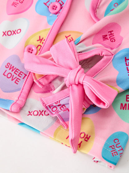 Valentine’s Day Mommy & Me Heart Print Pajama Set
