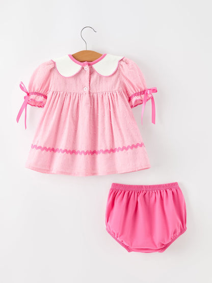 Valentine’s Day Girls Conversation Heart Top & Bloomer Set