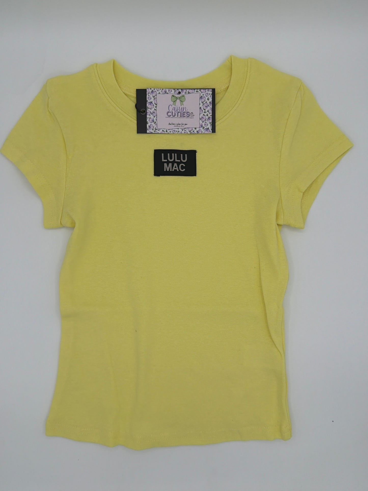 Lulu Mac yellow youth T-shirt