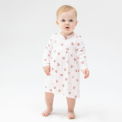 Mini Football Hearts - Simple Dress and Bloomer
