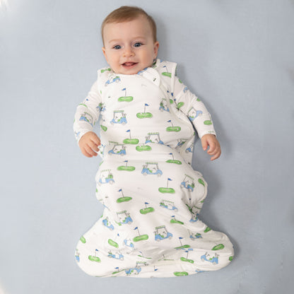 Golf Carts Blue - Sleep Bag