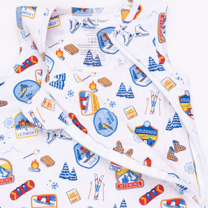 Vintage Ski Patches - Sleep Bag