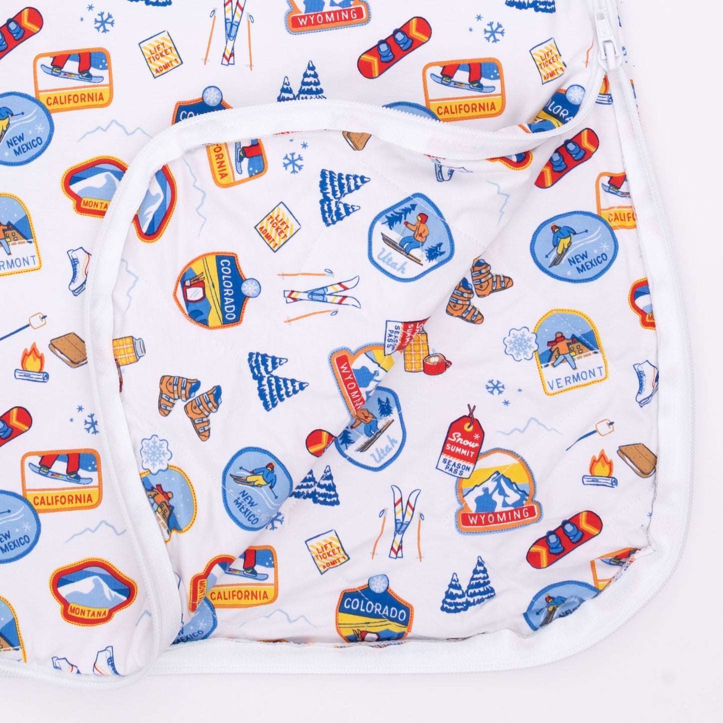 Vintage Ski Patches - Sleep Bag