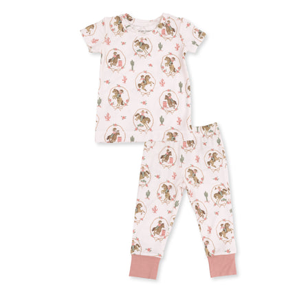 Cowgirl Cameos - Short Sleeve Loungewear Set