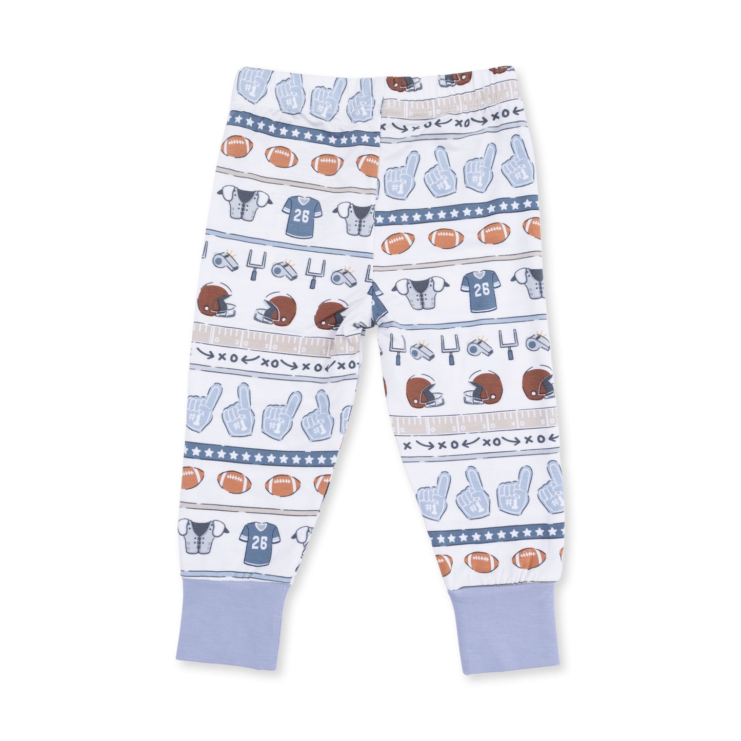 Football Stripe - Short Sleeve Loungewear Set