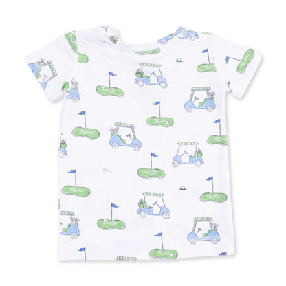 Golf Carts Blue - Short Sleeve Loungewear Set