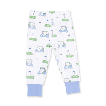 Golf Carts Blue - Short Sleeve Loungewear Set