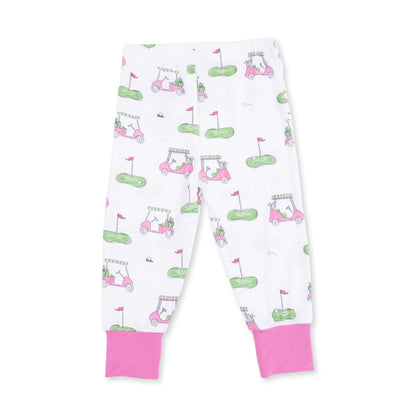 Golf Carts Pink - Short Sleeve Loungewear Set