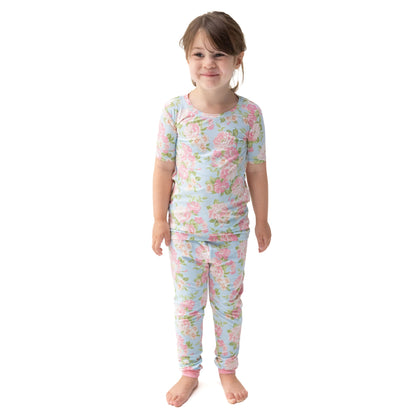 Angeline Floral - Short Sleeve Loungewear Set