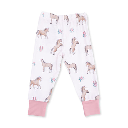 I Love Horses - Short Sleeve Loungewear Set