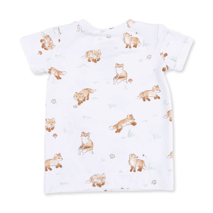 Little Explorer Fox - Short Sleeve Loungewear Set