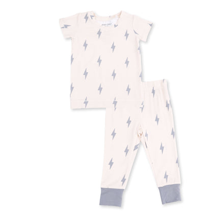 Mini Lightning Bolt - Short Sleeve Loungewear Set