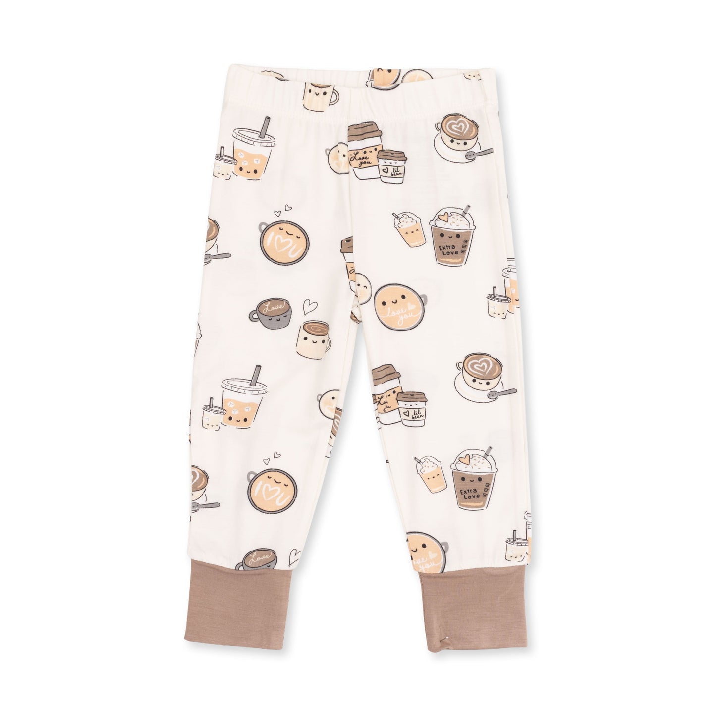 Love You A Latte - Short Sleeve Loungewear Set