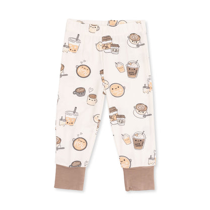 Love You A Latte - Short Sleeve Loungewear Set