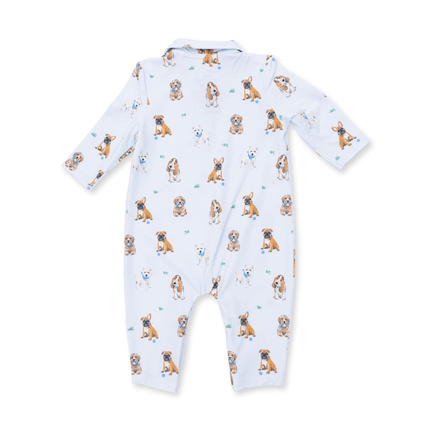 Bestie Dogs Blue - Polo Romper