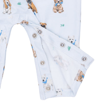 Bestie Dogs Blue - Polo Romper