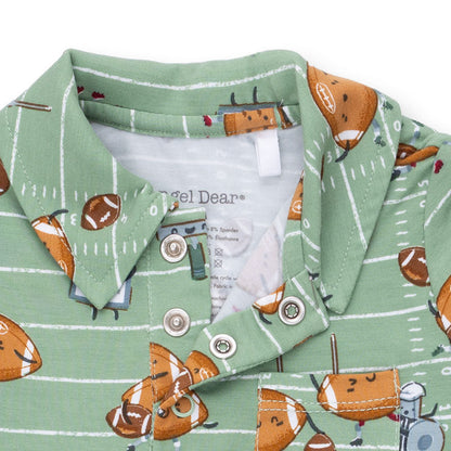 Footballs Playing Football - Polo Romper