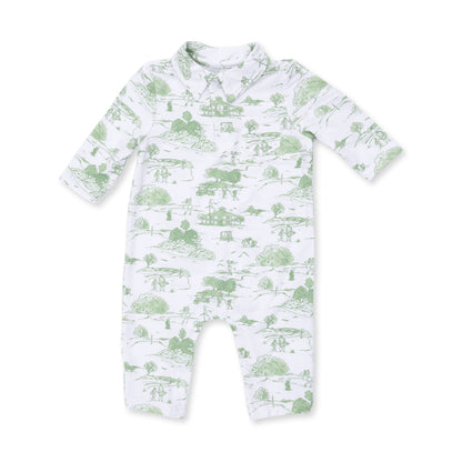 Golf Toile Green - Polo Romper