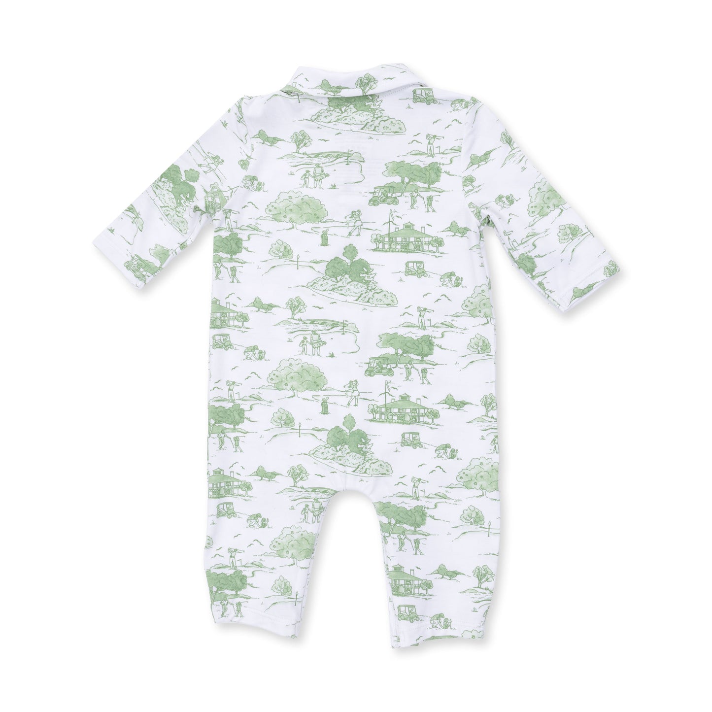 Golf Toile Green - Polo Romper
