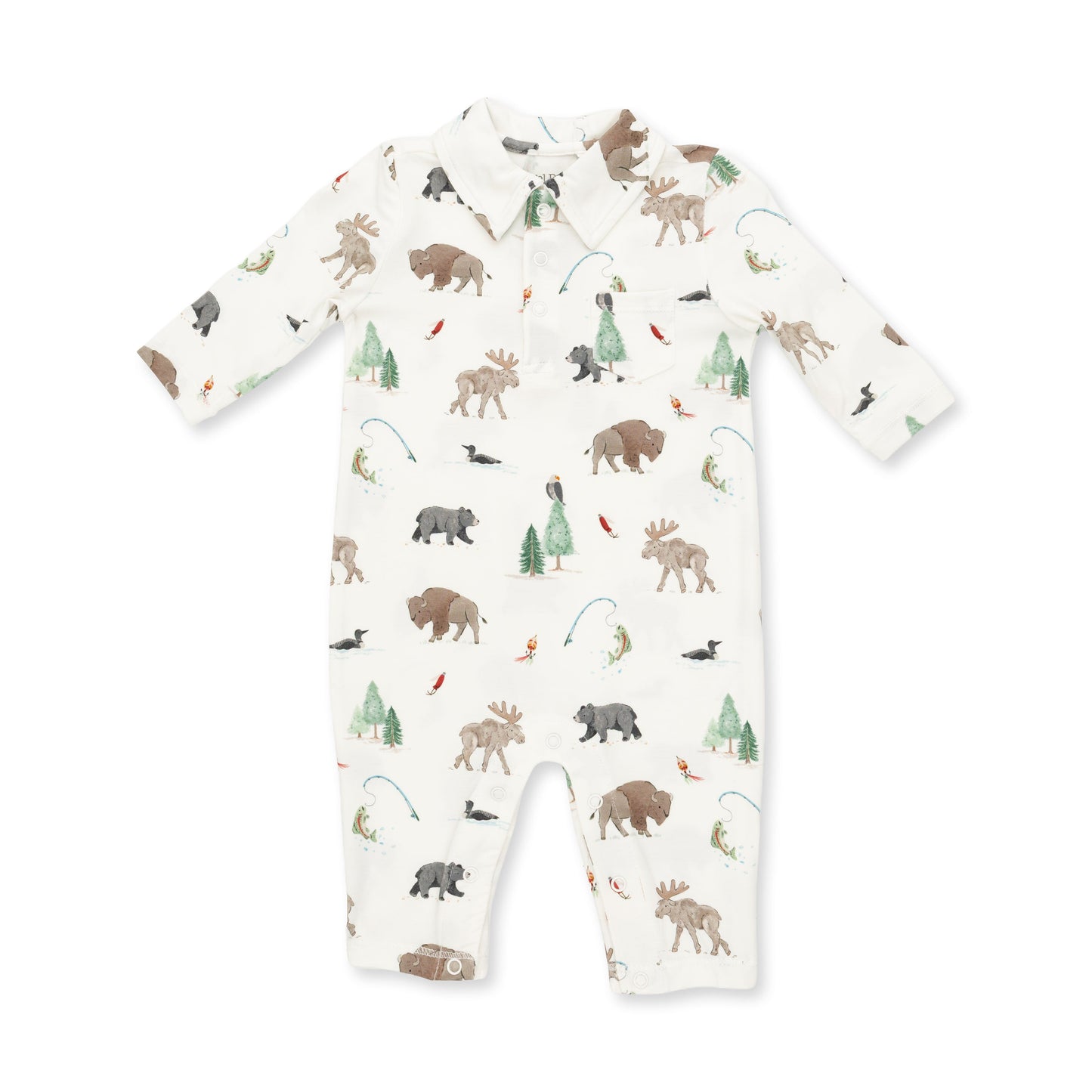 Northern Woodland Animals - Polo Romper
