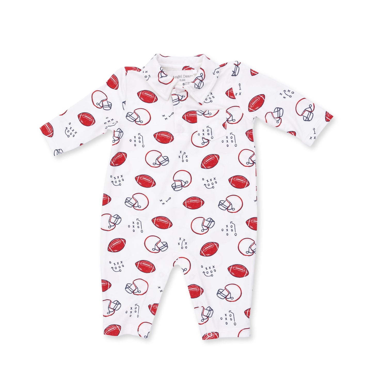 Touchdown Time - Polo Romper