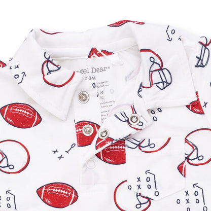 Touchdown Time - Polo Romper
