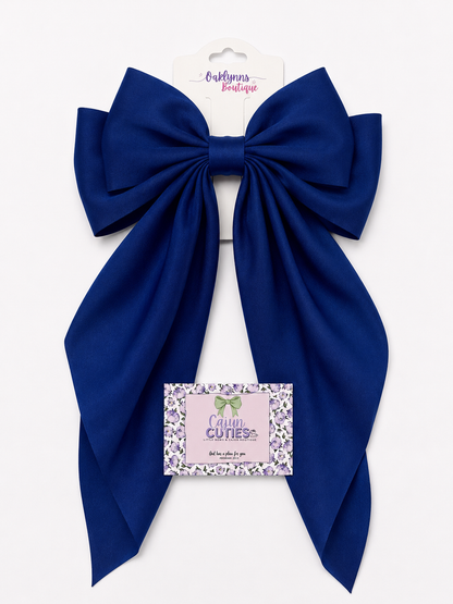 Boutique Hair Bow Baby Blue