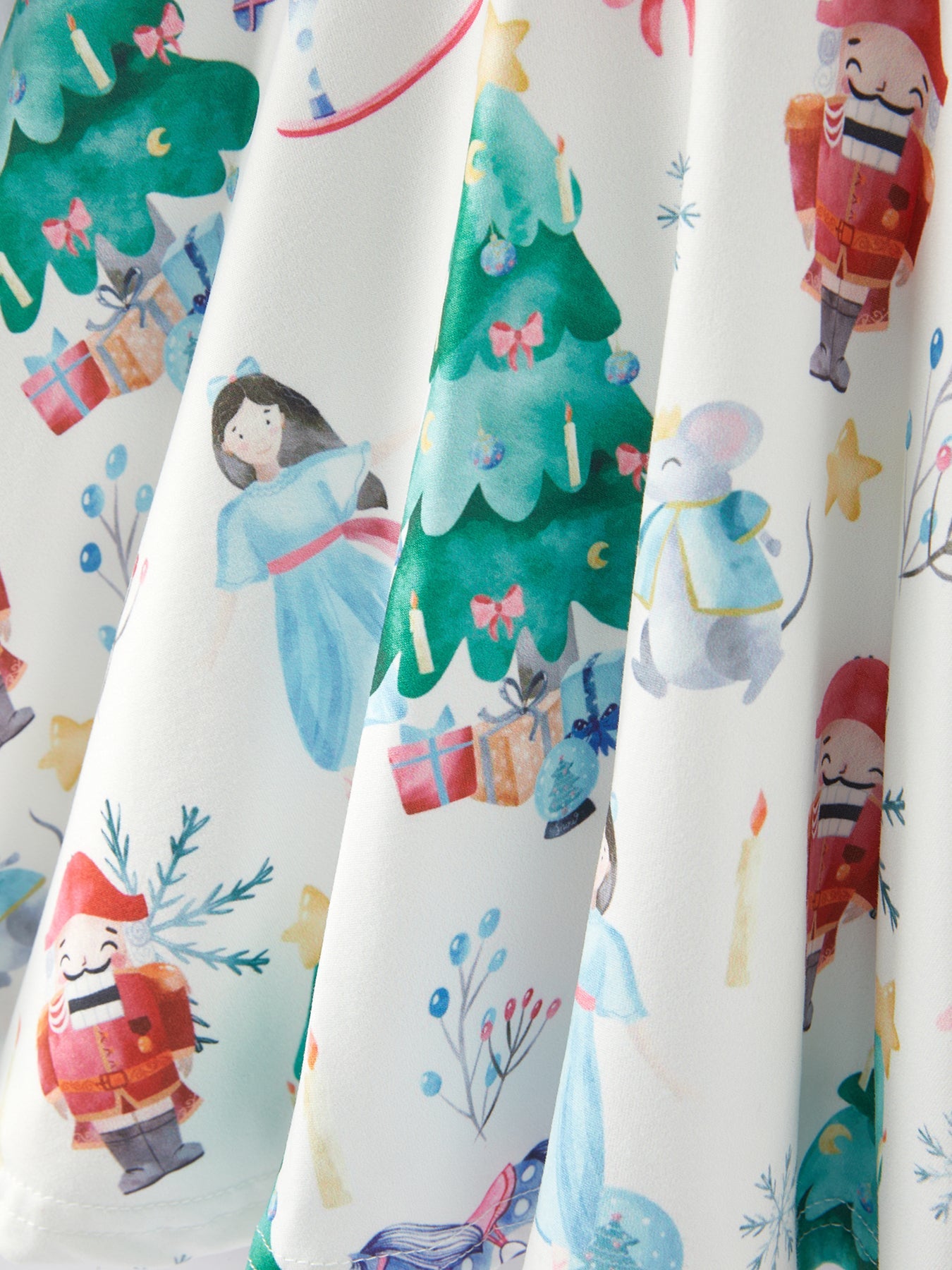 Christmas Character Print Girls Dress