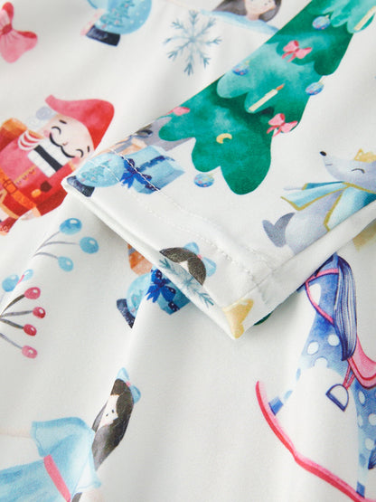 Christmas Character Print Girls Dress