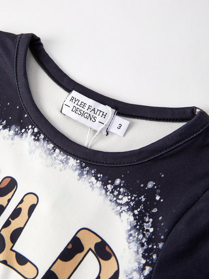 "WILD CURLS" Leopard Print Girls Set