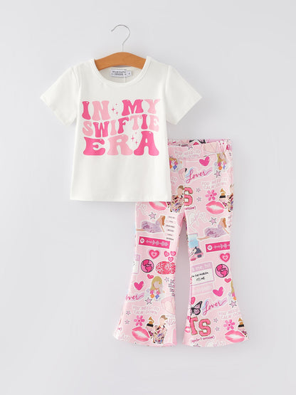 Valentine's Day “IN MY SWIFTIE ERA” Print Top +Pants Set