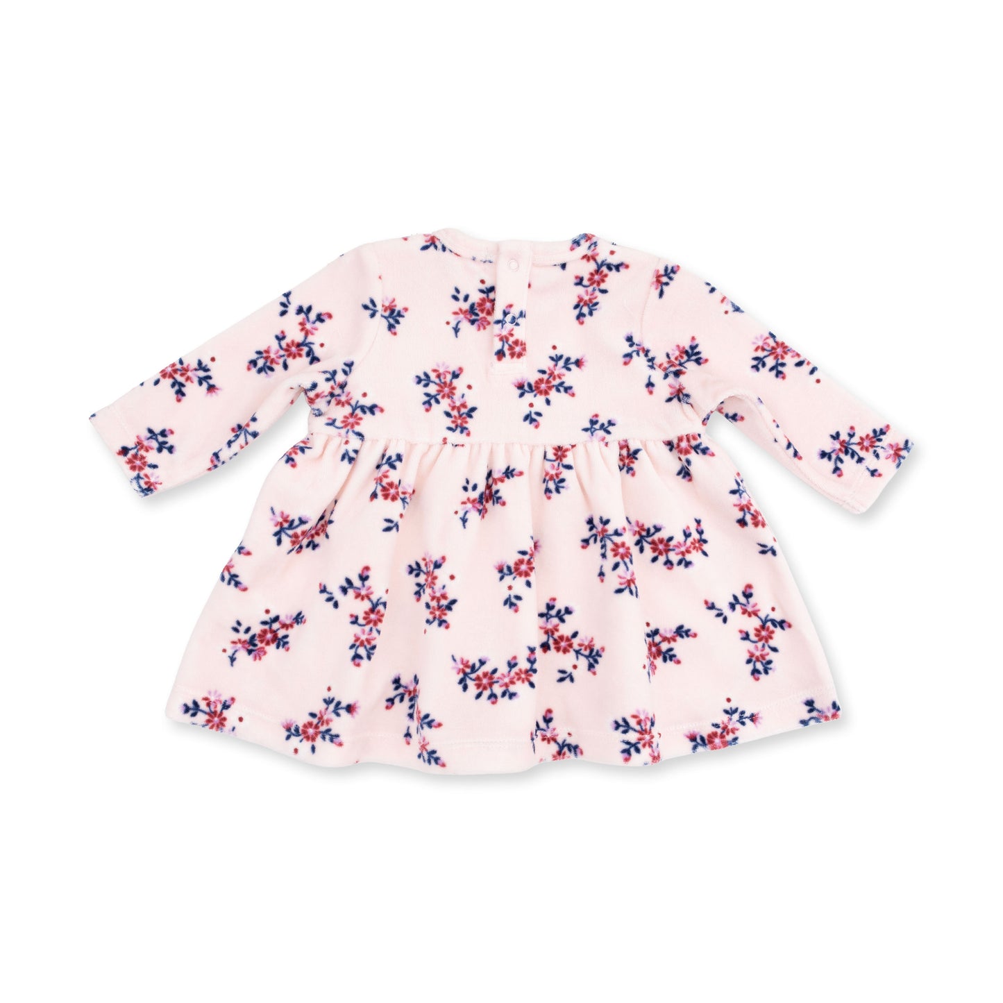 Nora Floral Velour - Long Sleeve Empire Waist Dress and Bloomer