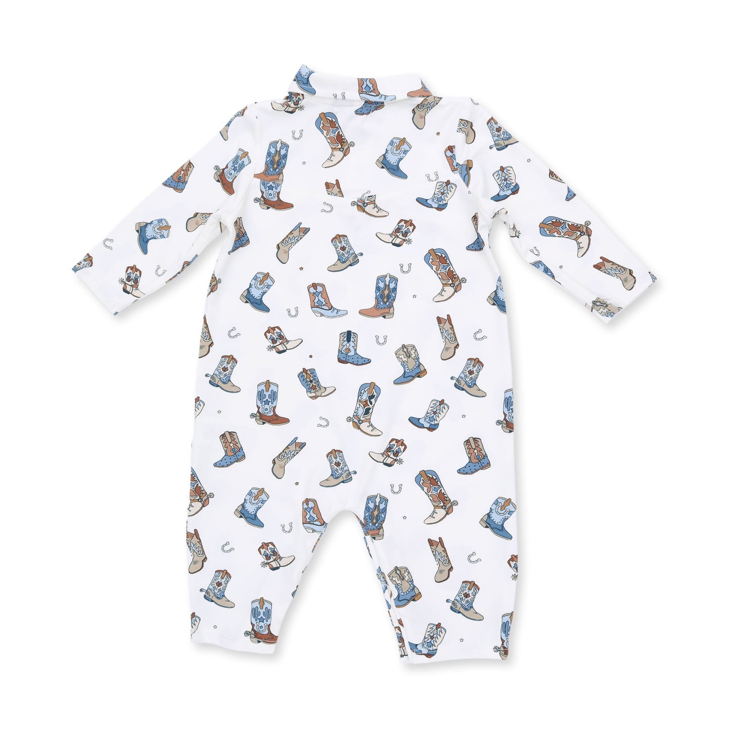 Buckaroo Boots - Long Sleeve Cowboy Romper