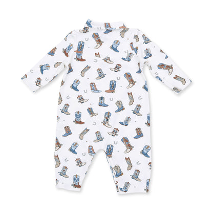 Buckaroo Boots - Long Sleeve Cowboy Romper