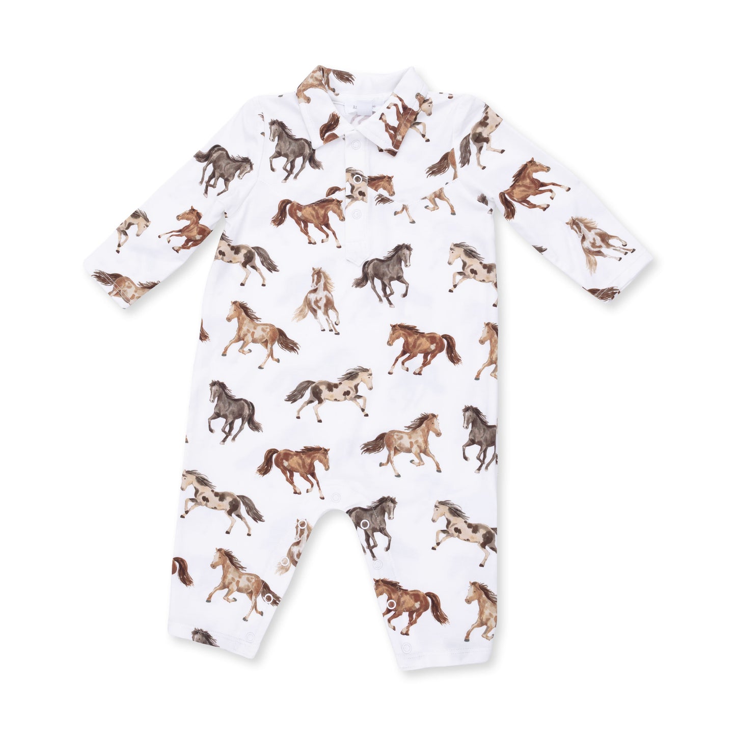 Wild Horses - Long Sleeve Cowboy Romper