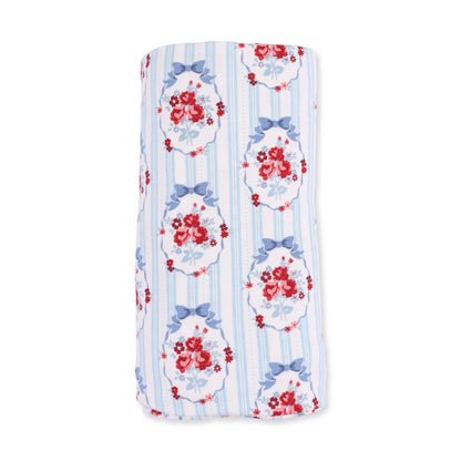 Beverly Cameo Stripe - Swaddle Blanket