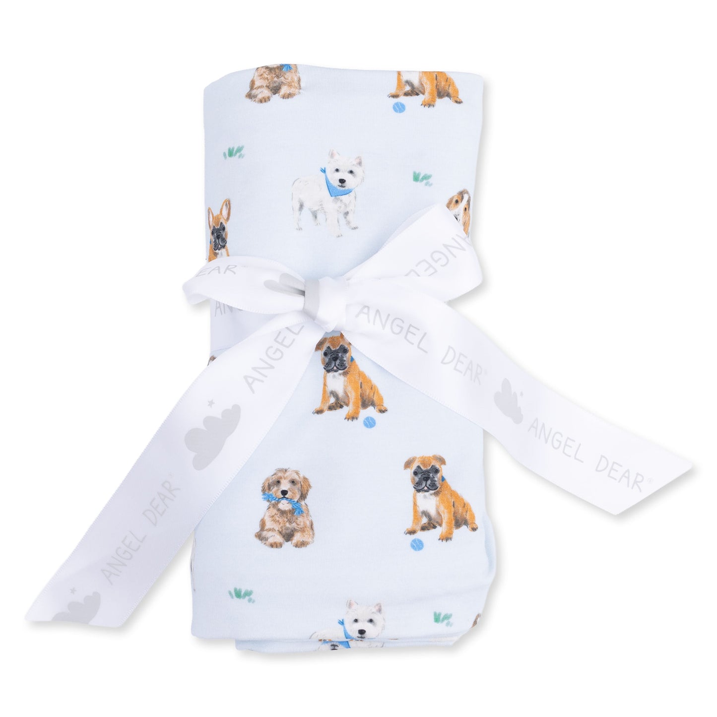 Bestie Dogs Blue - Swaddle Blanket