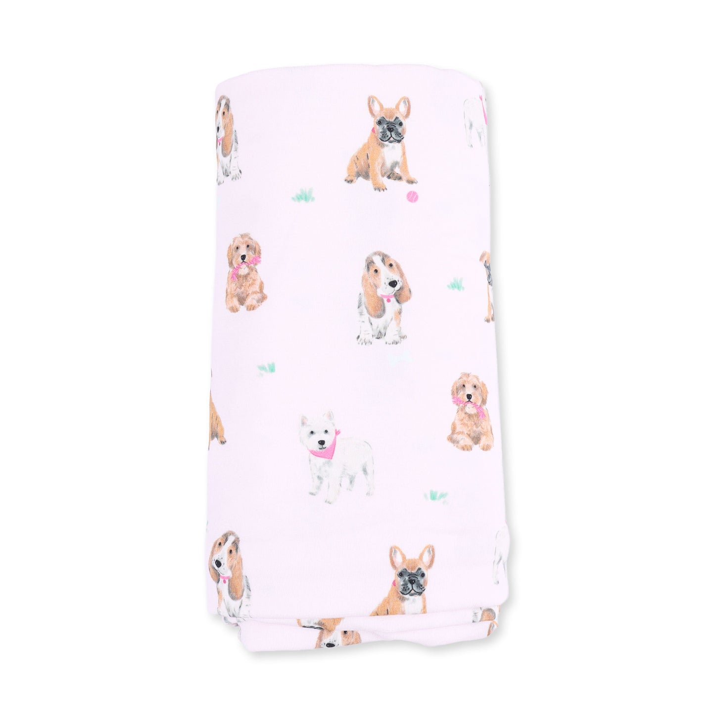 Bestie Dogs Pink - Swaddle Blanket