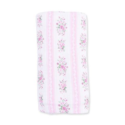 Bella Rose Stripe - Swaddle Blanket