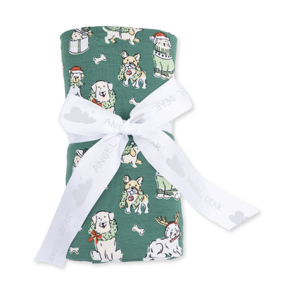 Christmas Dogs Uni - Swaddle Blanket