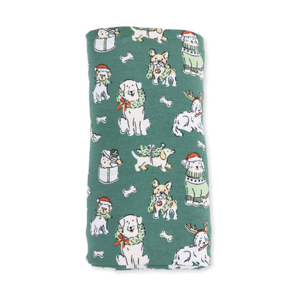 Christmas Dogs Uni - Swaddle Blanket