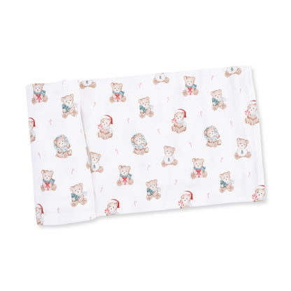 Christmas Teddy Bears Uni - Swaddle Blanket