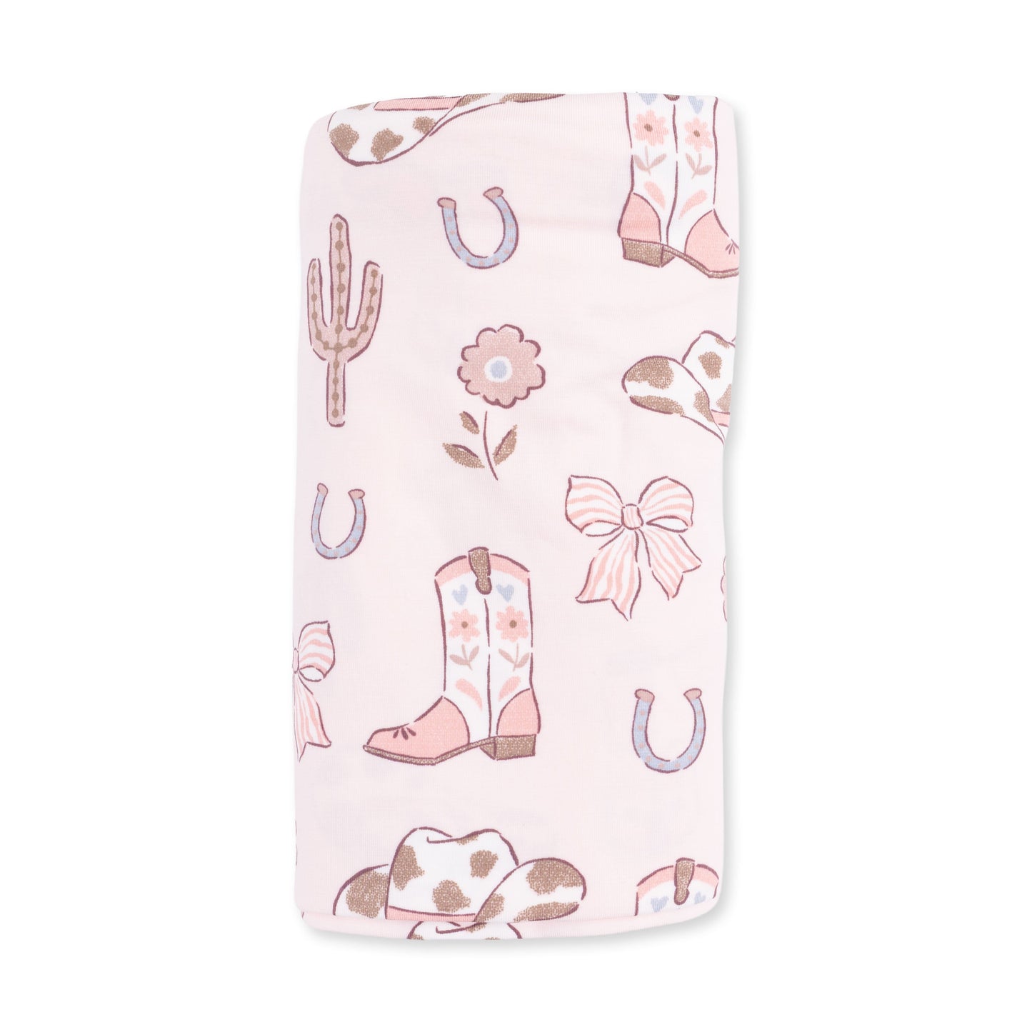 Cowgirl Boots and Bows - Swaddle Blanket