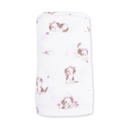 Explorer Puppy Pink - Swaddle Blanket