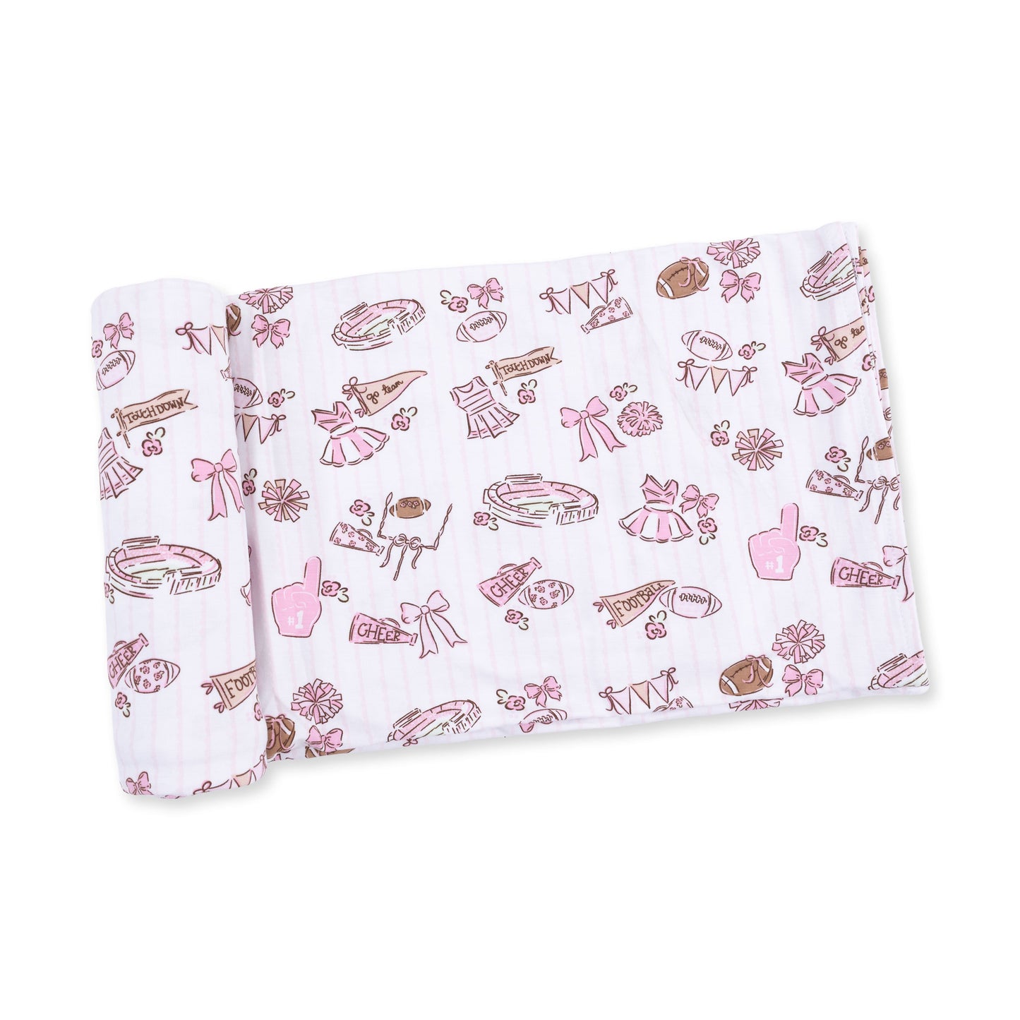 Football Cheer Nursery - Swaddle Blanket